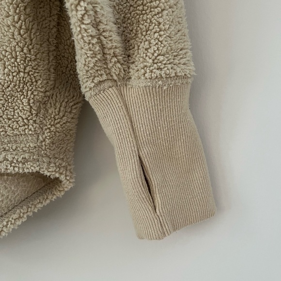 AERIE Offline Sherpa Quarter Zip Sweater Size Small - Picture 6 of 6